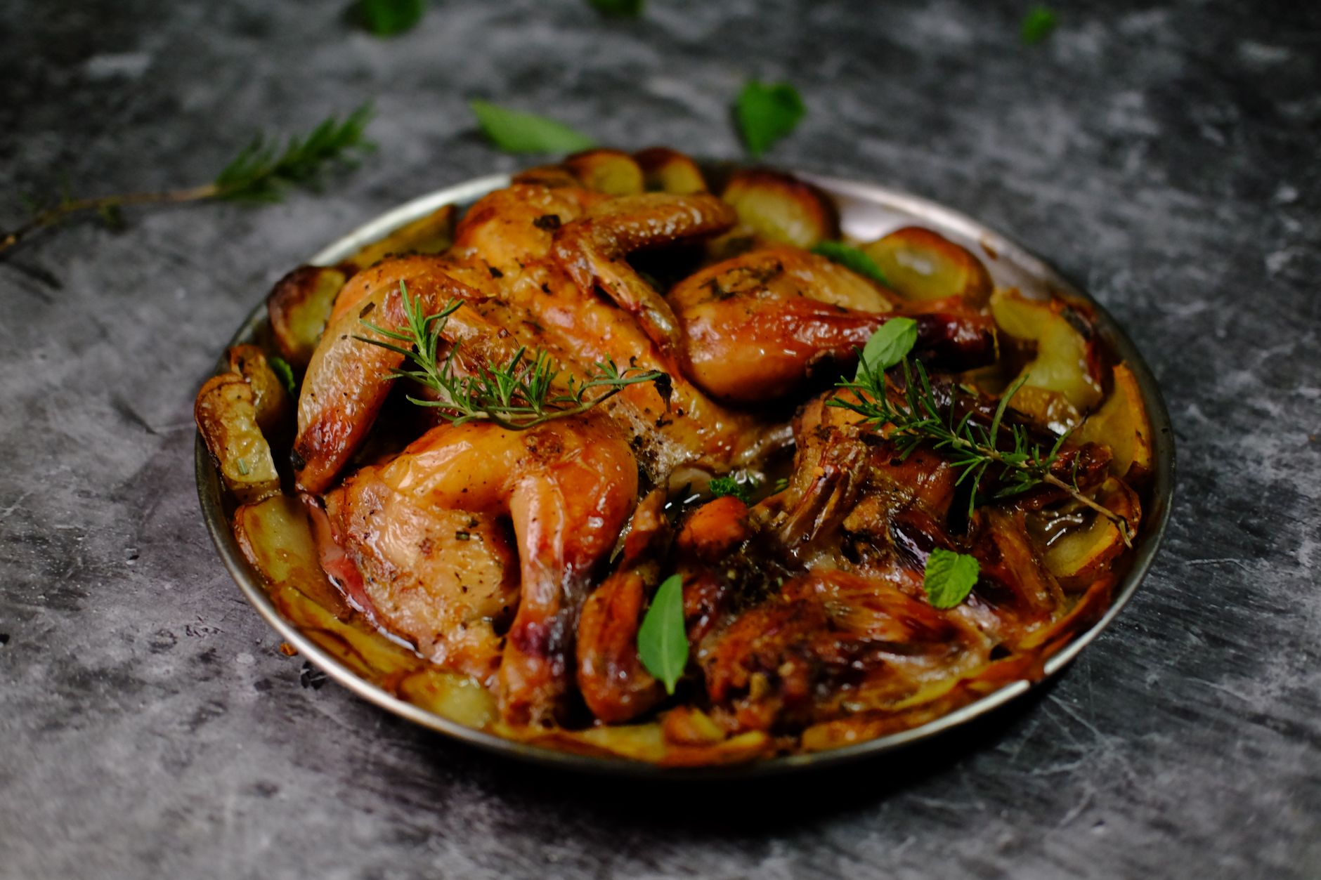 Roasted chicken & new potato salad