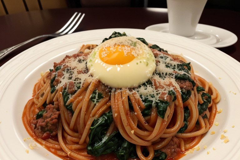 Spinach-Beef Spaghetti Pie