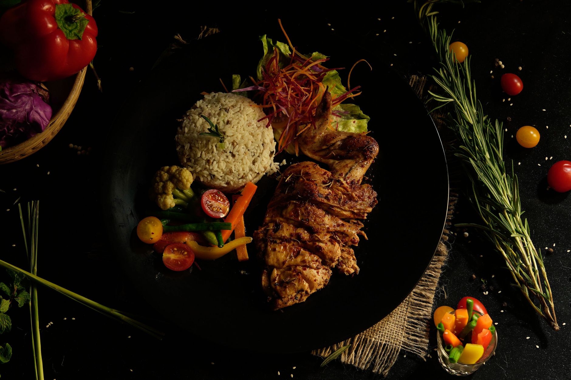 Herbed Chicken with Wild Rice