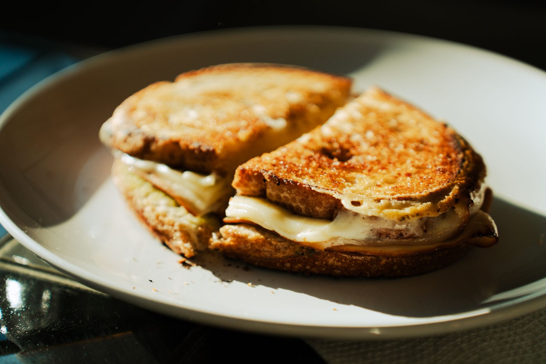 Honey Peach Grilled Cheese