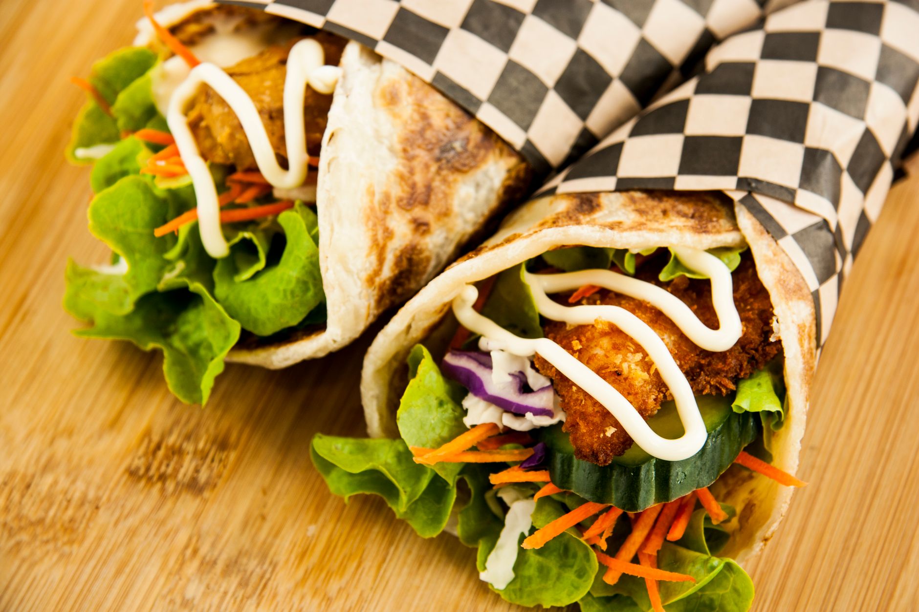 Korean Chicken Crunch Wrap