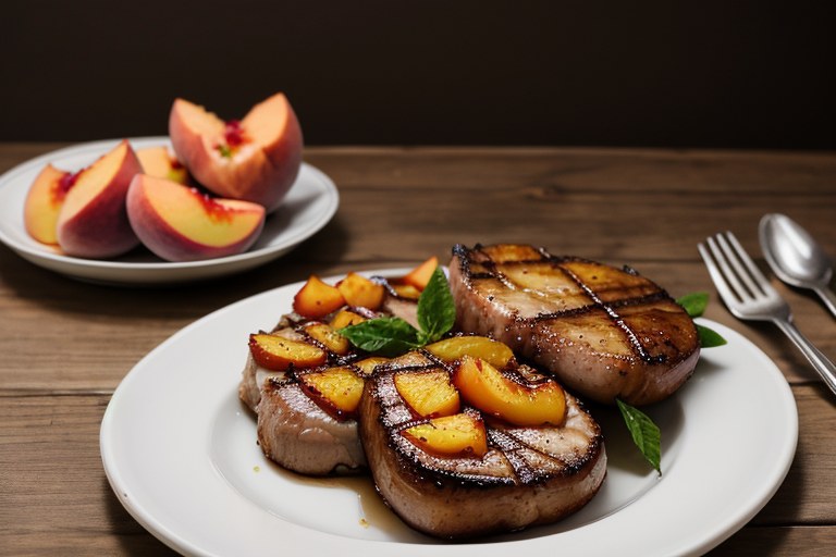 Summer Peach Pork Chops