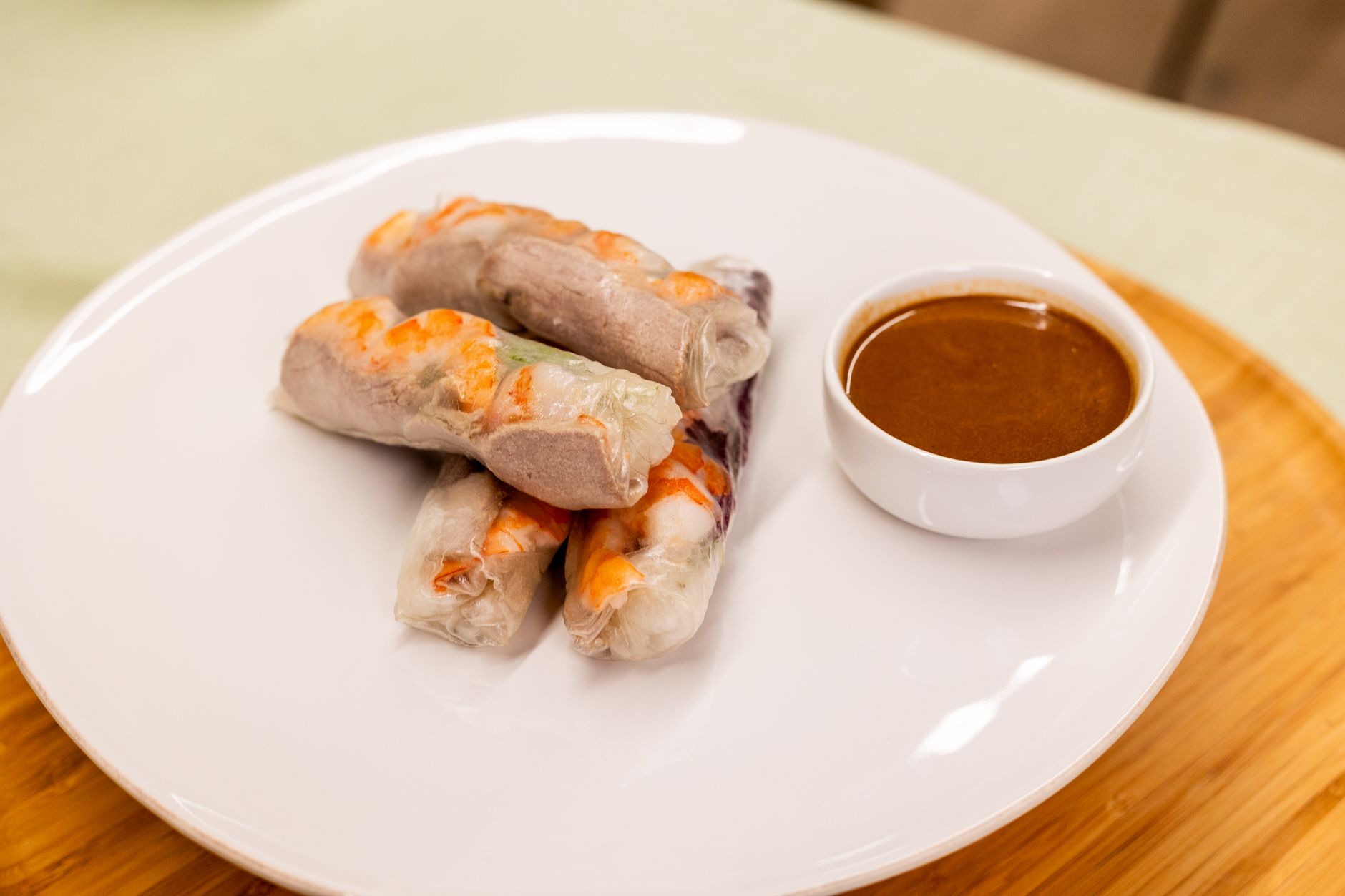 Spring Rolls & Quick Peanut Sauce