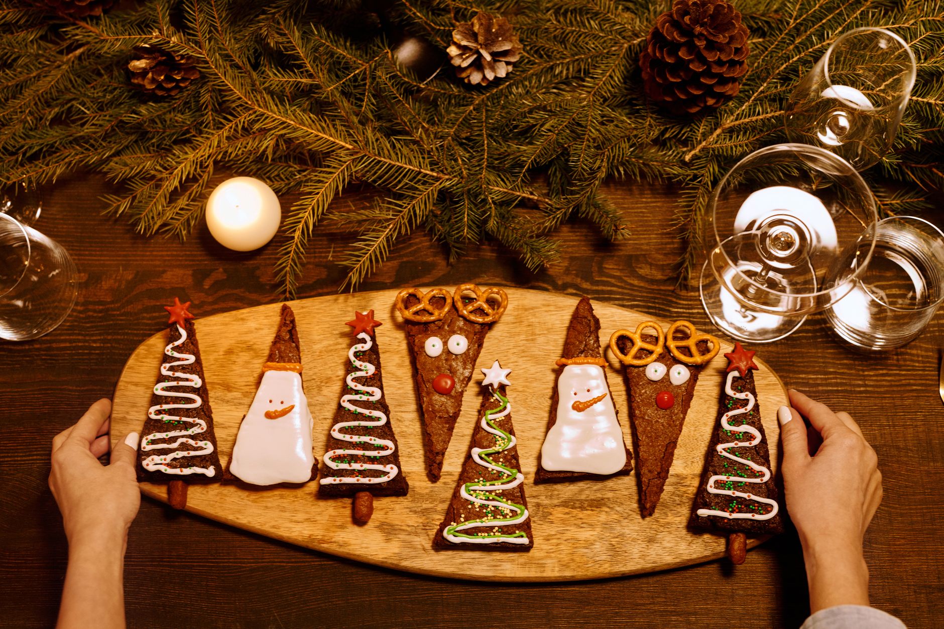 Christmas Tree Brownies