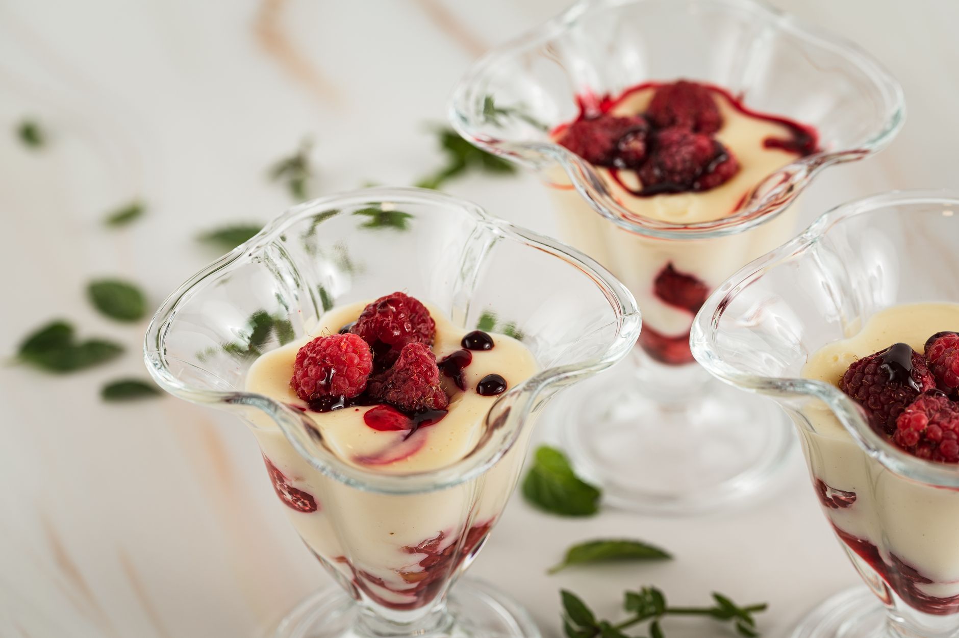 Mixed Berry Sundaes for 2