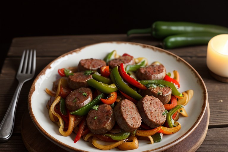 Johnsonville Italian Sausage, Onions & Peppers Skillet