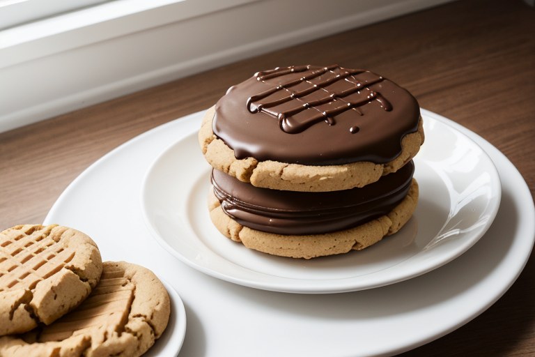 Giant Peanut Butter Ice Cream Sandwich