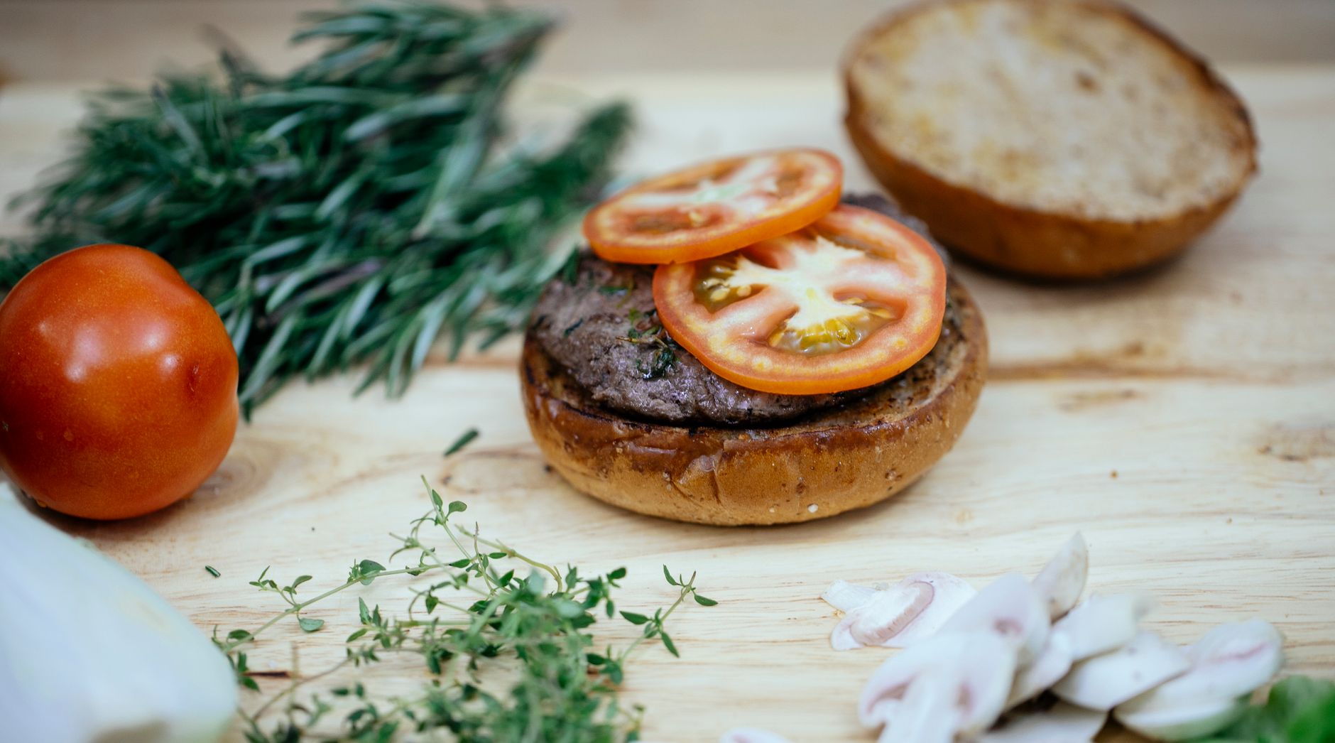 Mushroom & chickpea burgers