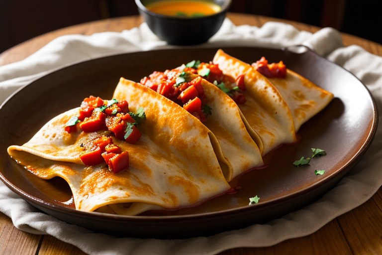 Vegetarian Skillet Enchiladas