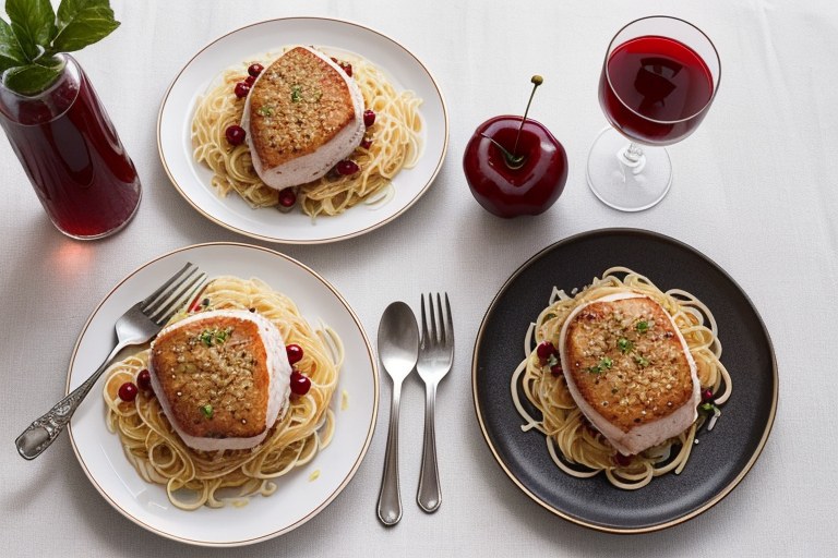 Angel Hair with Chicken & Cherries