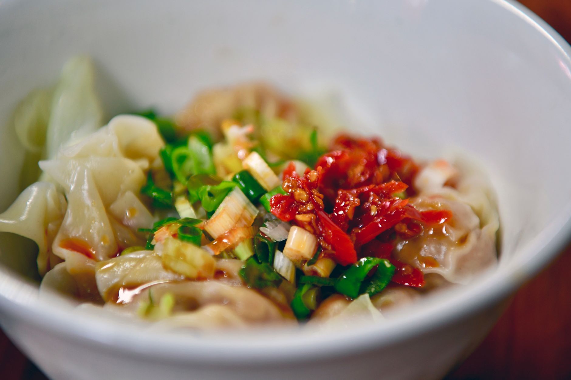 Chicken Chili Wonton Bites