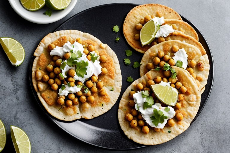Spiced Chickpea Tostadas