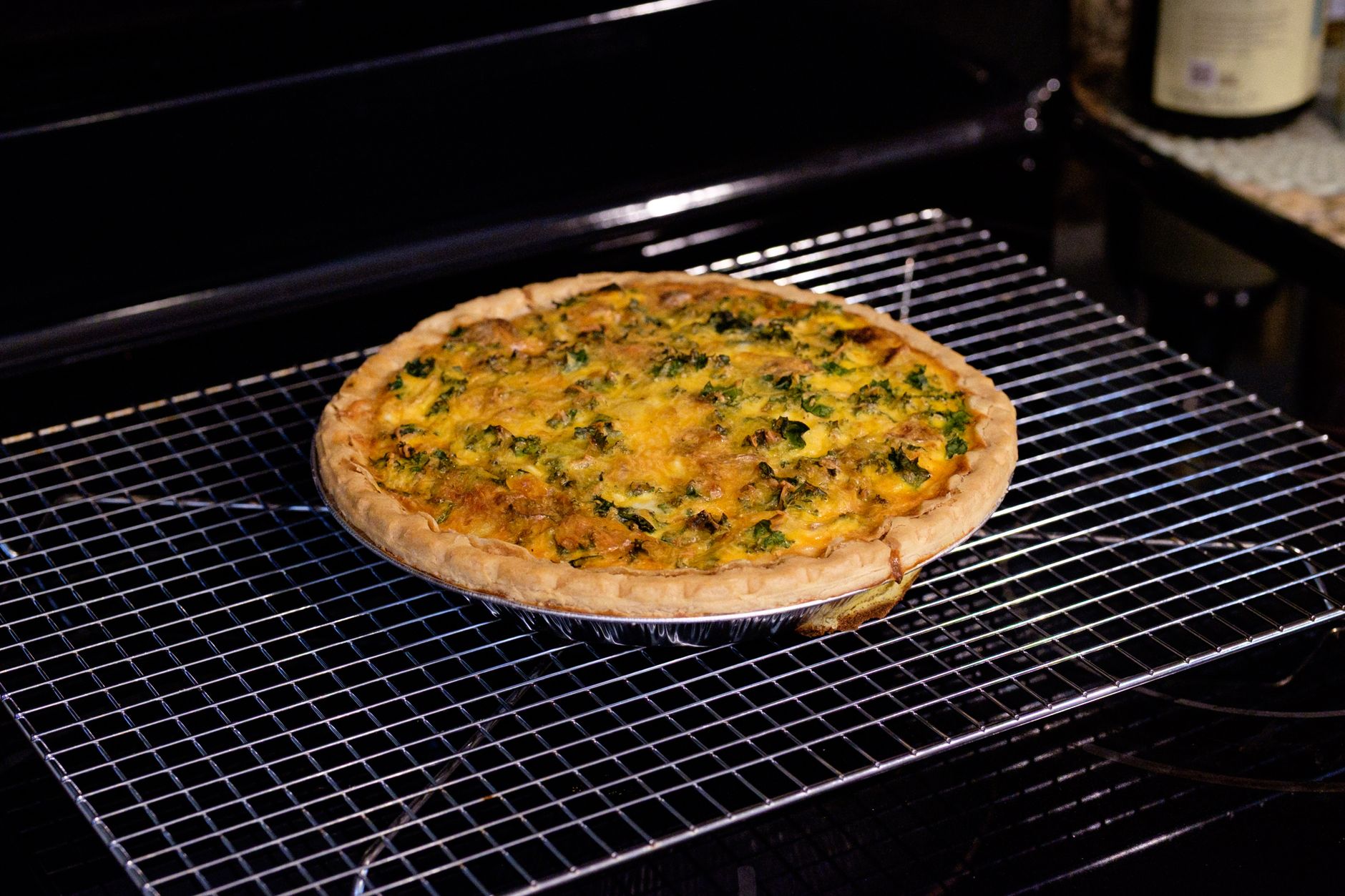Bacon Broccoli Cheddar Crustless Quiche