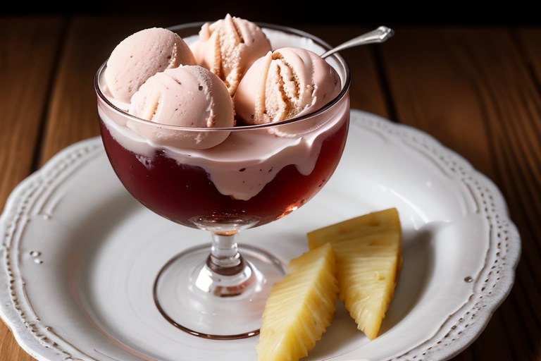 Pineapple Cherry Ice Cream