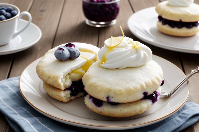 Lemon Blueberry Whoopie Pies