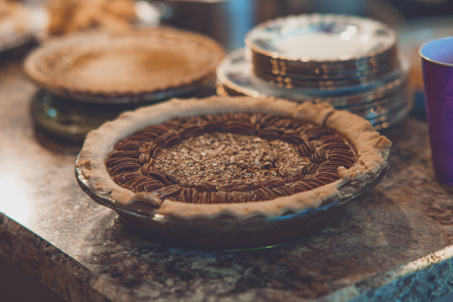 Mini Dark Chocolate Pecan Pies