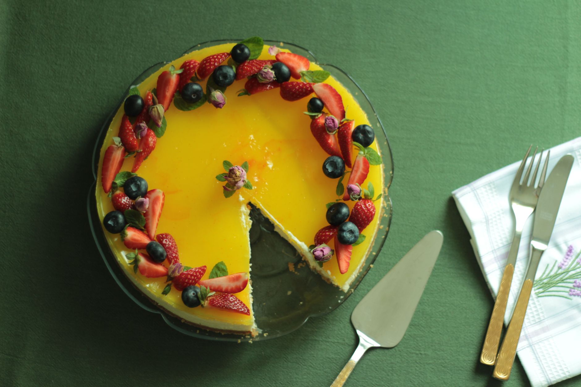 Blueberry-Lemon Upside-Down Cake