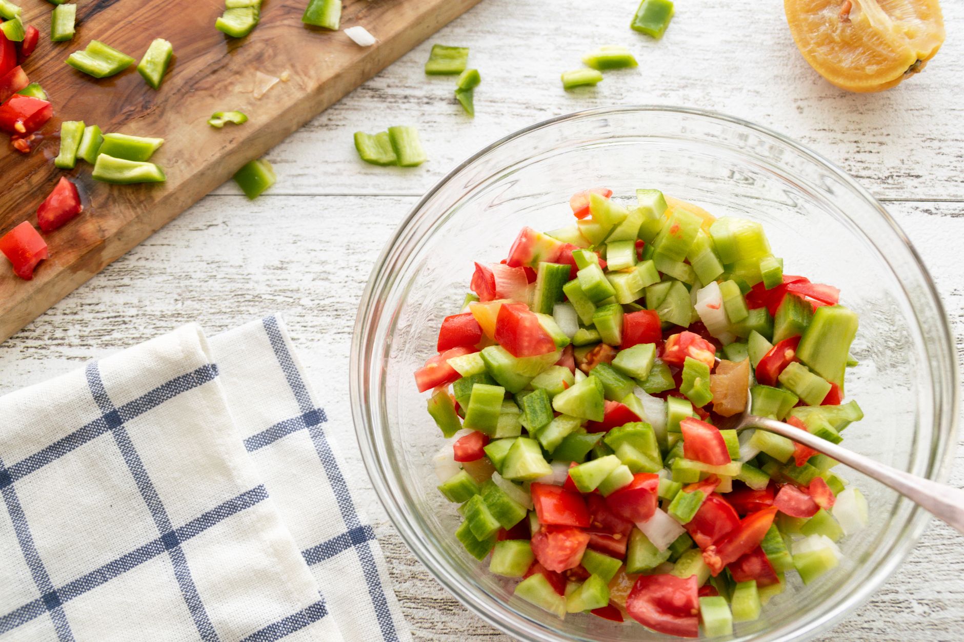Green Pepper Tomato Salad