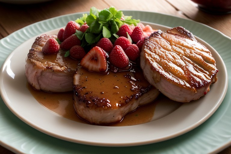 Strawberry Pork Chops