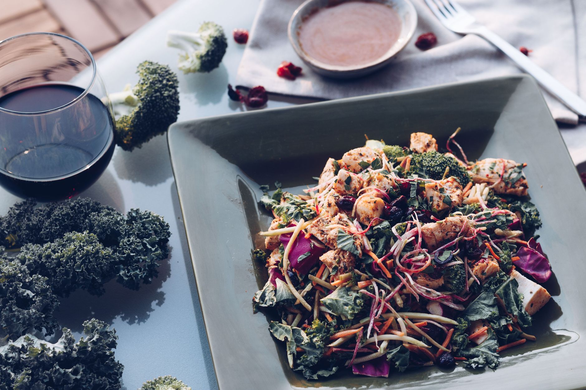 Broccoli Salad with Honey Yogurt Dressing