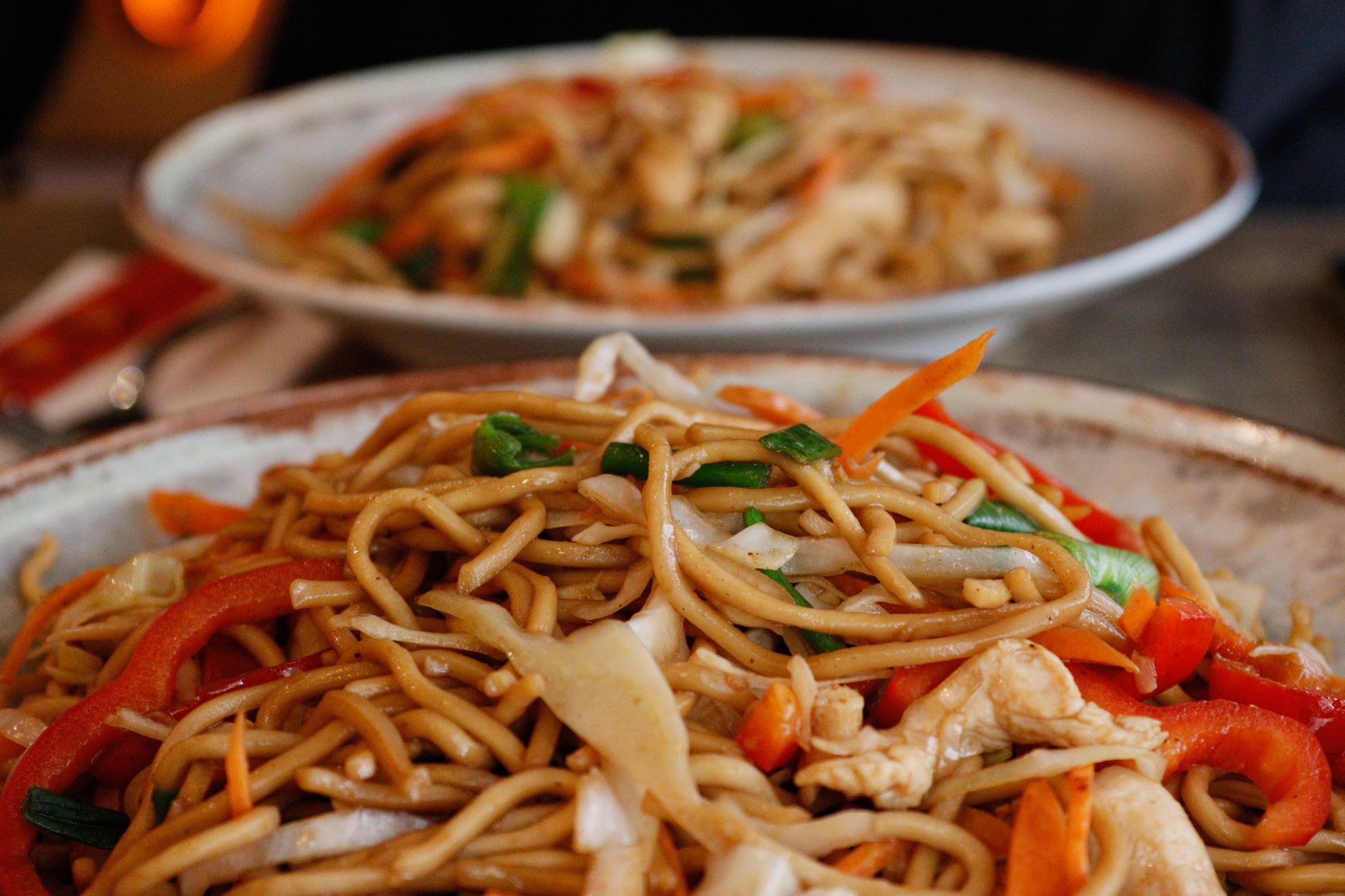 Homemade Chicken Yakisoba