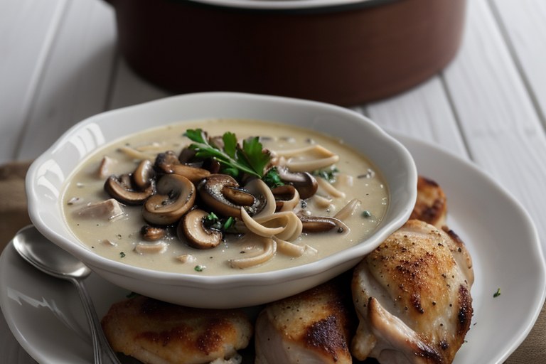 Chicken & Mushroom Alfredo