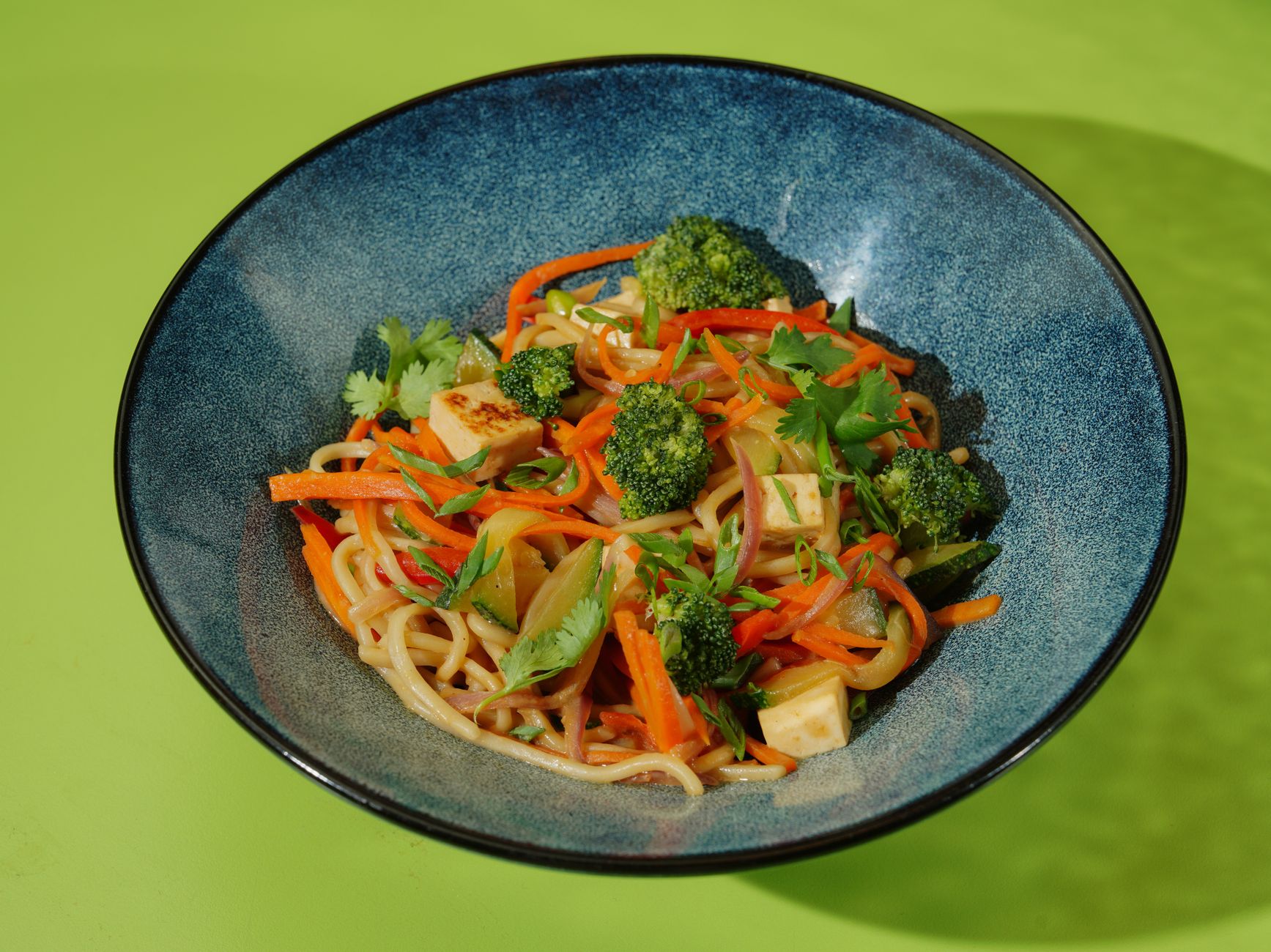 Singapore Noodles with Crispy Tofu