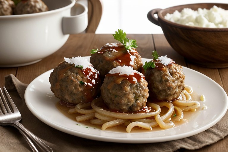 French Onion Meatballs