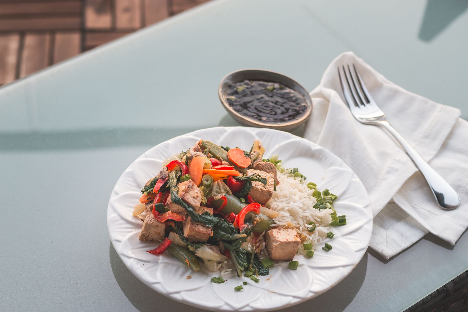 Sheet Pan Cajun Tofu and Vegetables