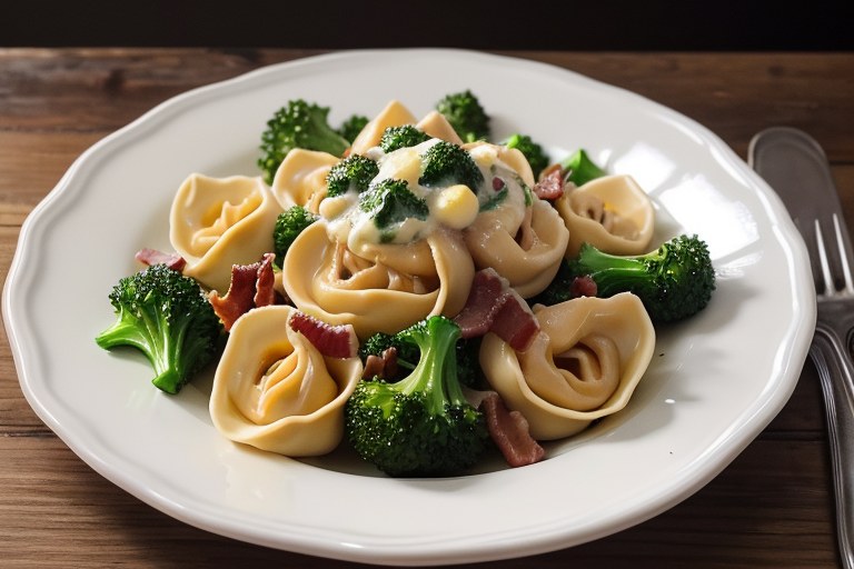 Lemony Tortellini Bacon Salad