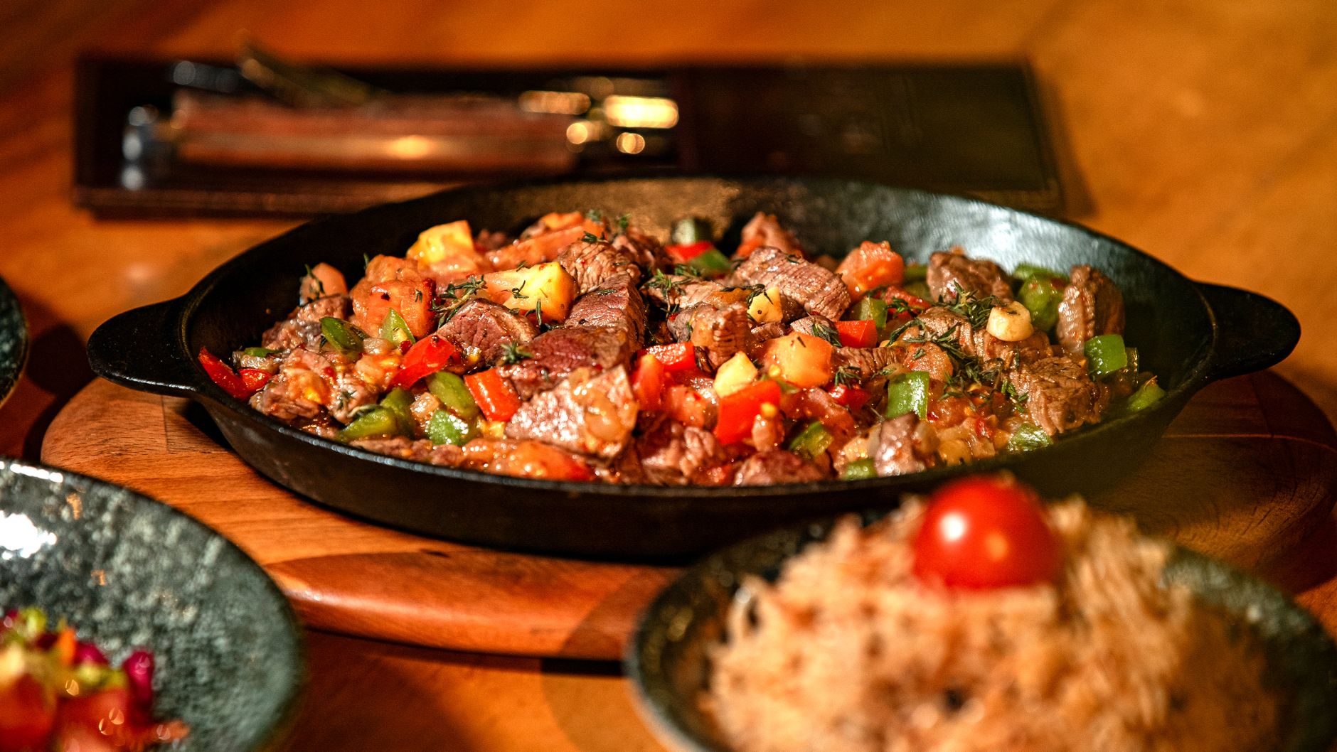 Lamb With Sauteed Veggies