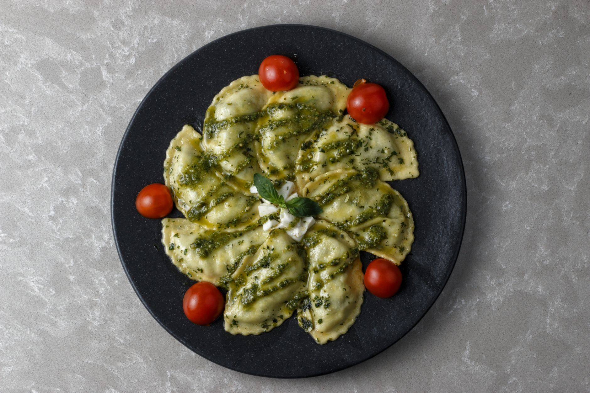 Pesto Stuffed Shells