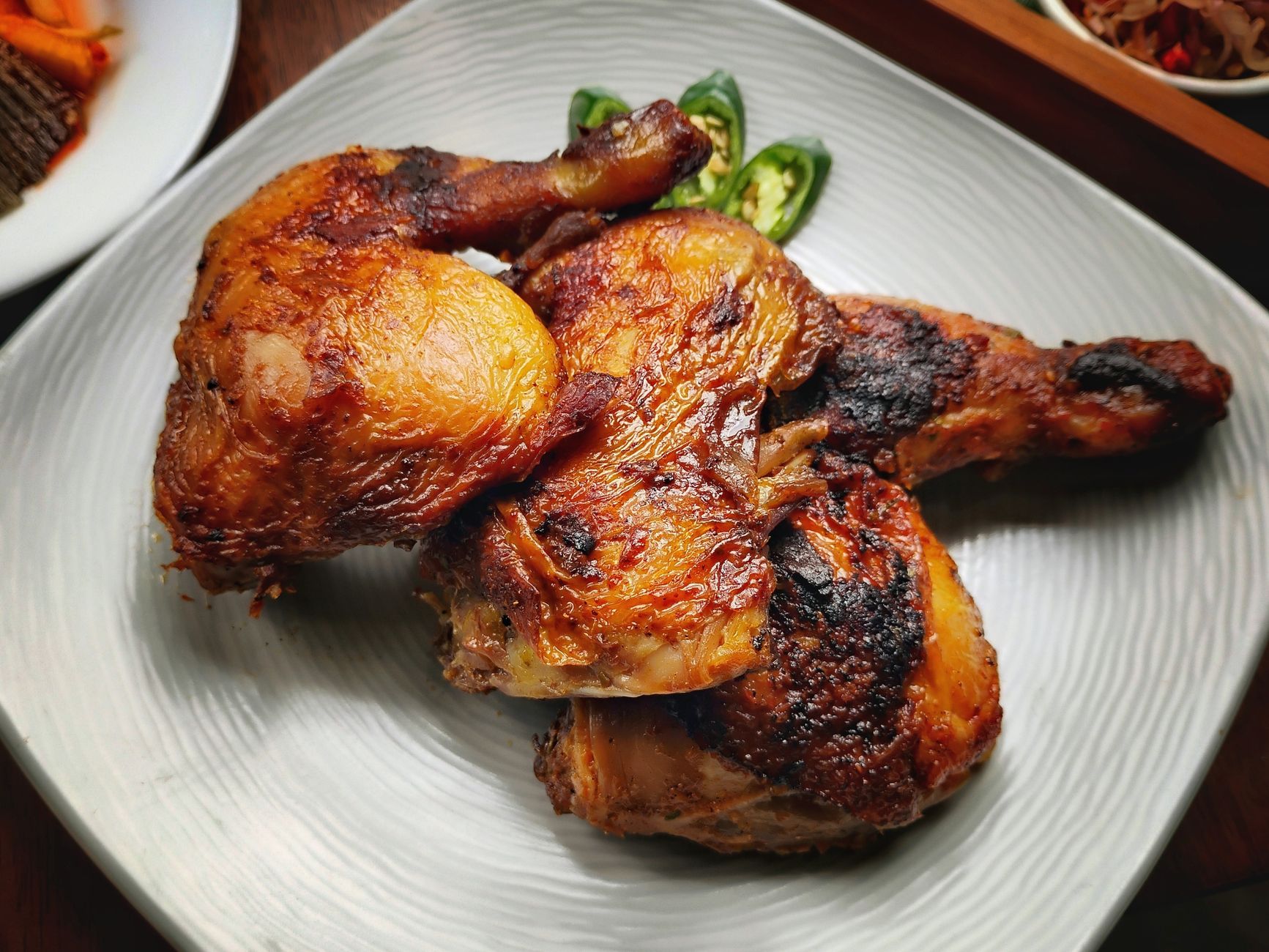 Honey Sriracha Chicken Thighs