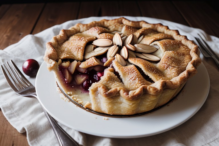 Cranberry-Almond Apple Pie