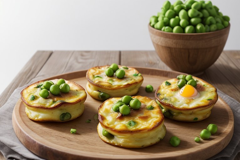 Mini chorizo, pea & potato frittatas