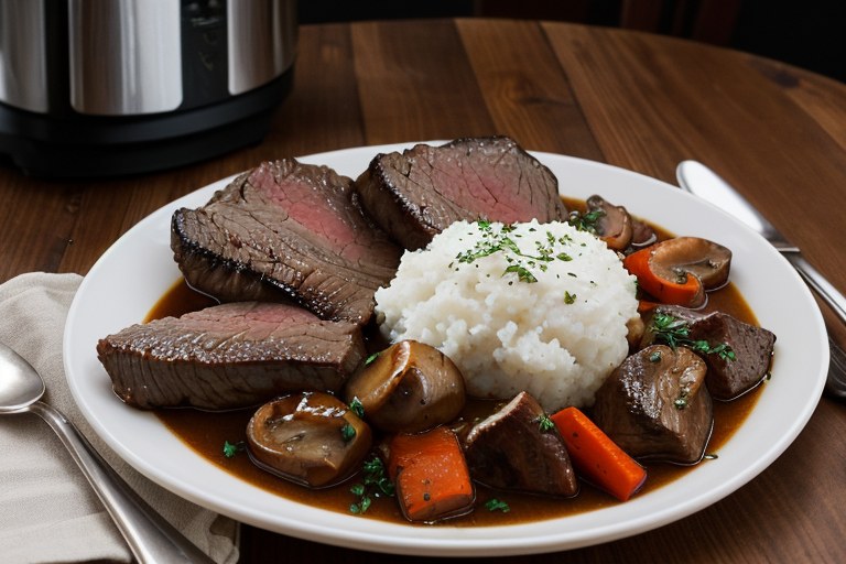 Pressure-Cooker Mushroom Pot Roast