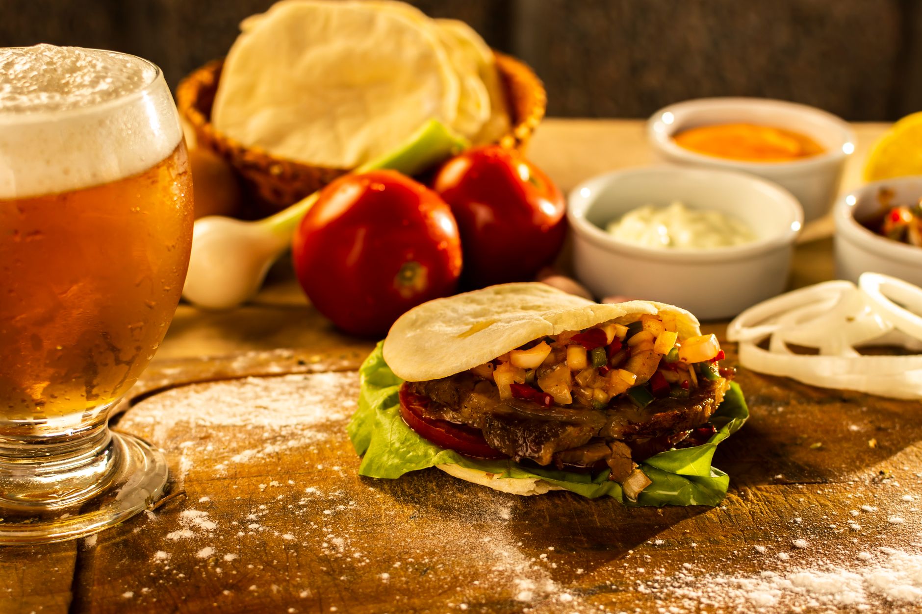 Cheeseburger Pitas
