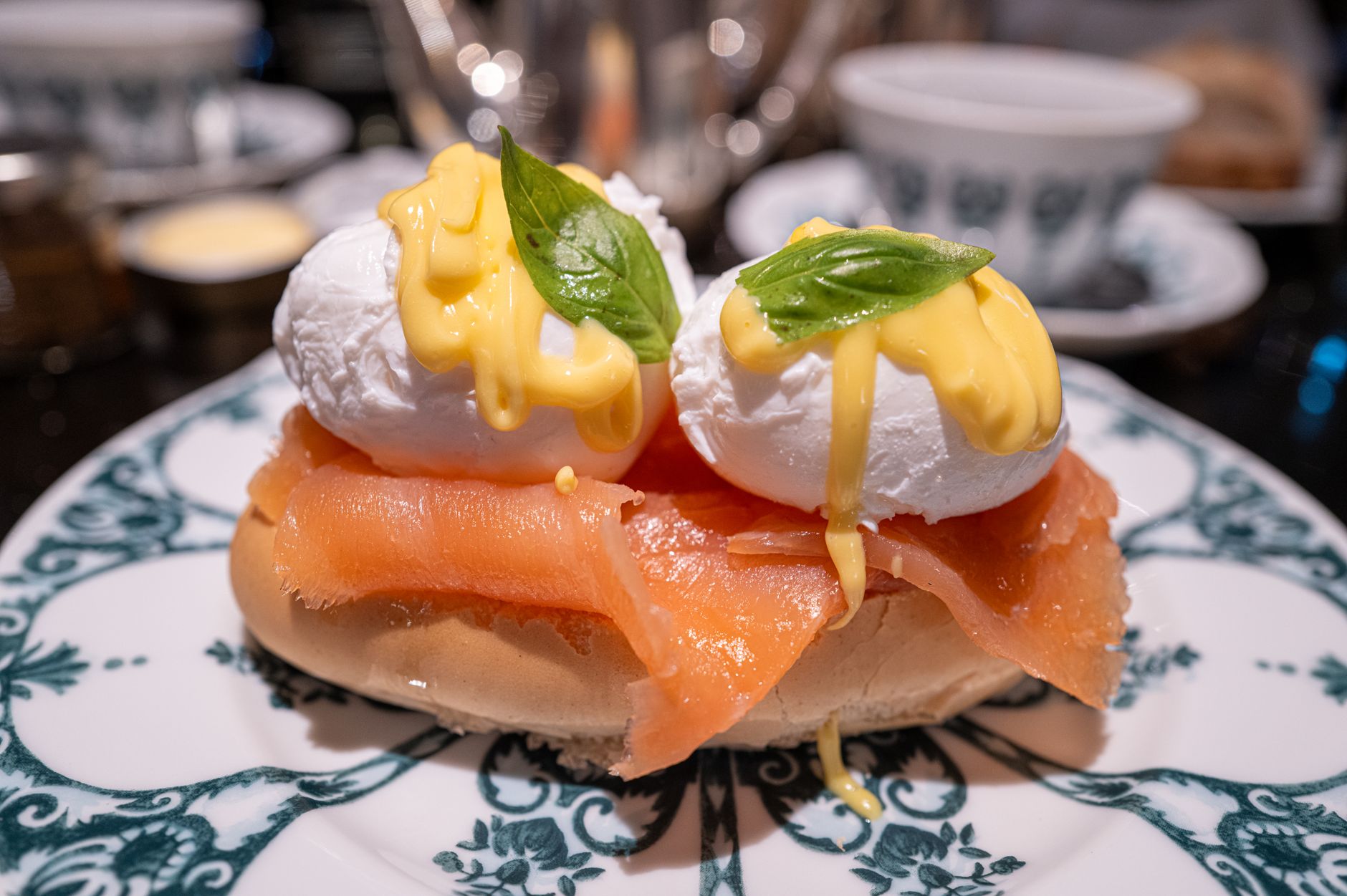 Salmon Eggs Eggs Benedict