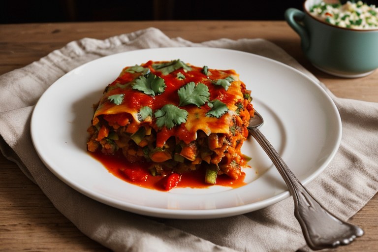 Vegetarian Enchilada Bake