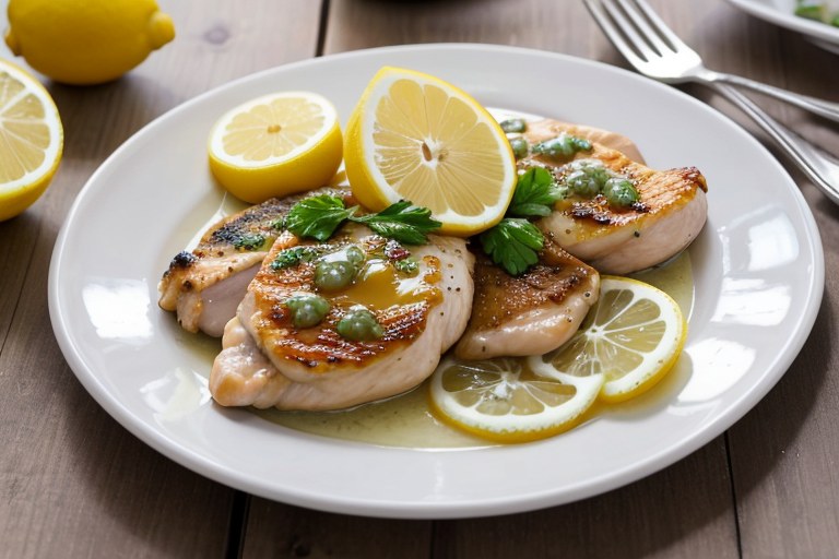 Chicken Piccata with Lemon Sauce