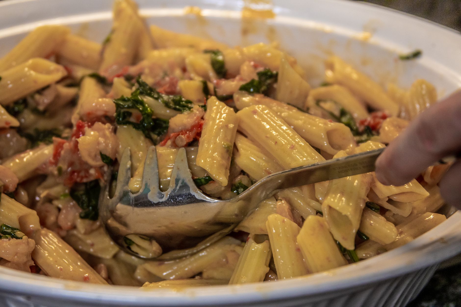 Chicken Spinach Pasta