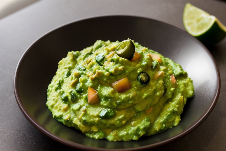 Peachy Jalapeno Guacamole