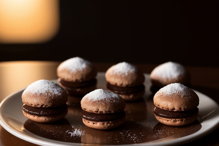 Chocolate Glazed Orange Macaroons