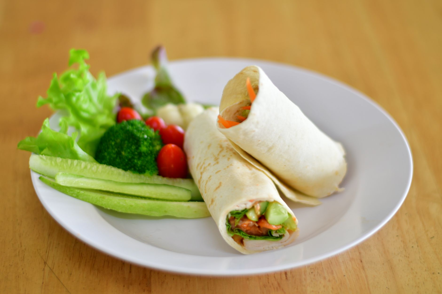Italian-Style Veggie Wraps