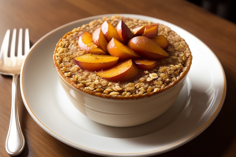 Peach Baked Oatmeal